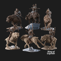 6x Jinetes Morlok Warg (Arco) - Ciudad Oscura de Morlok