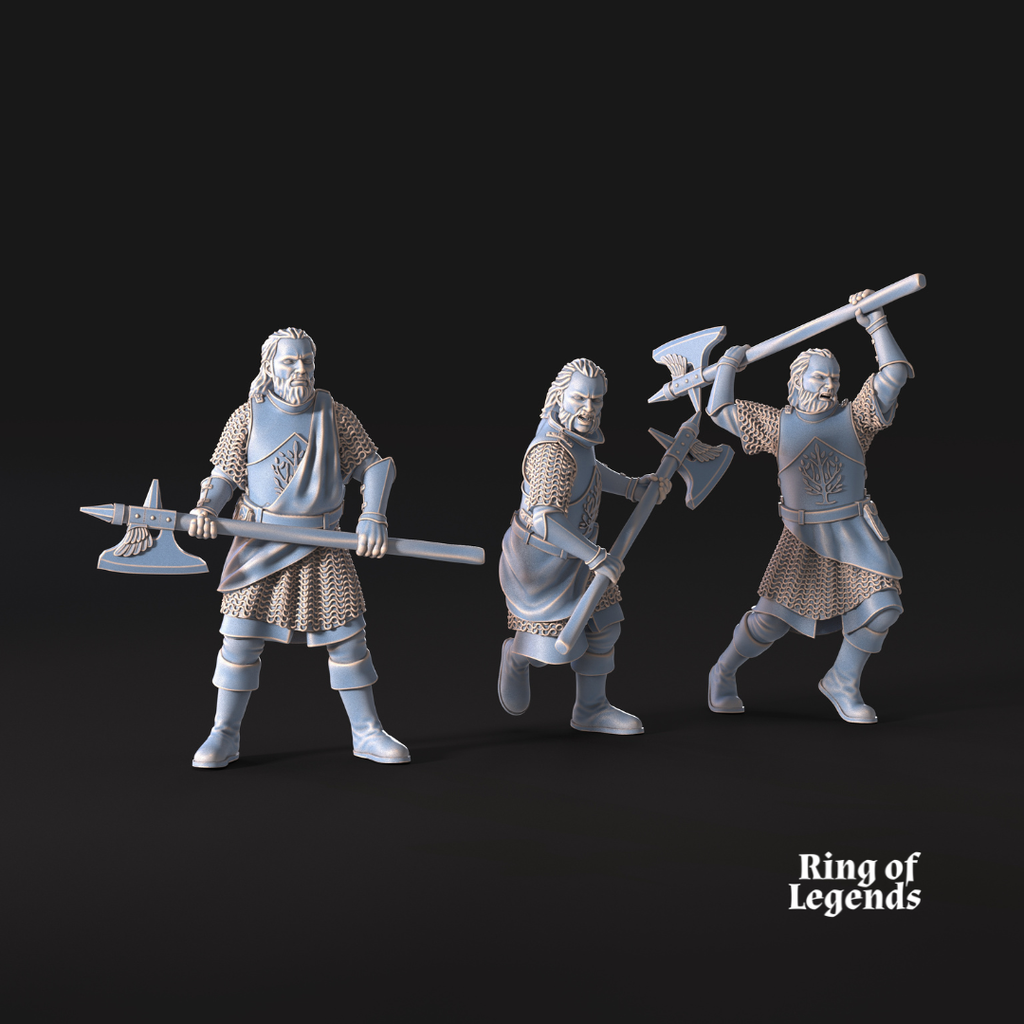 6x Mountaineers with axe - White Swan