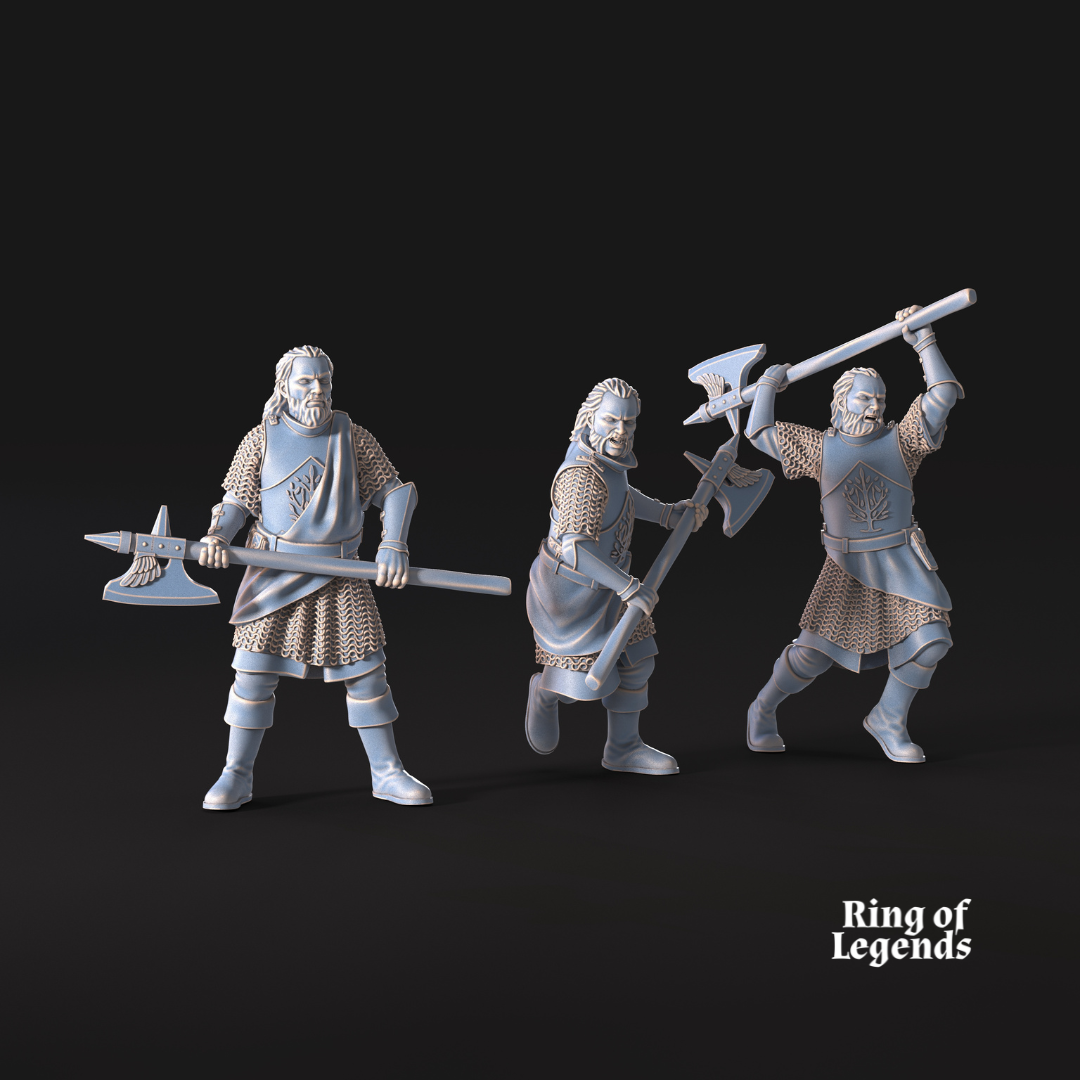 6x Mountaineers with axe - White Swan