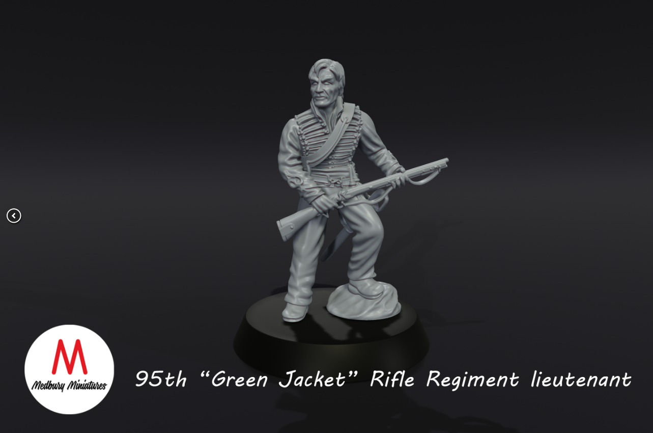 95th Green Jacket Rifle Regiment lieutenant