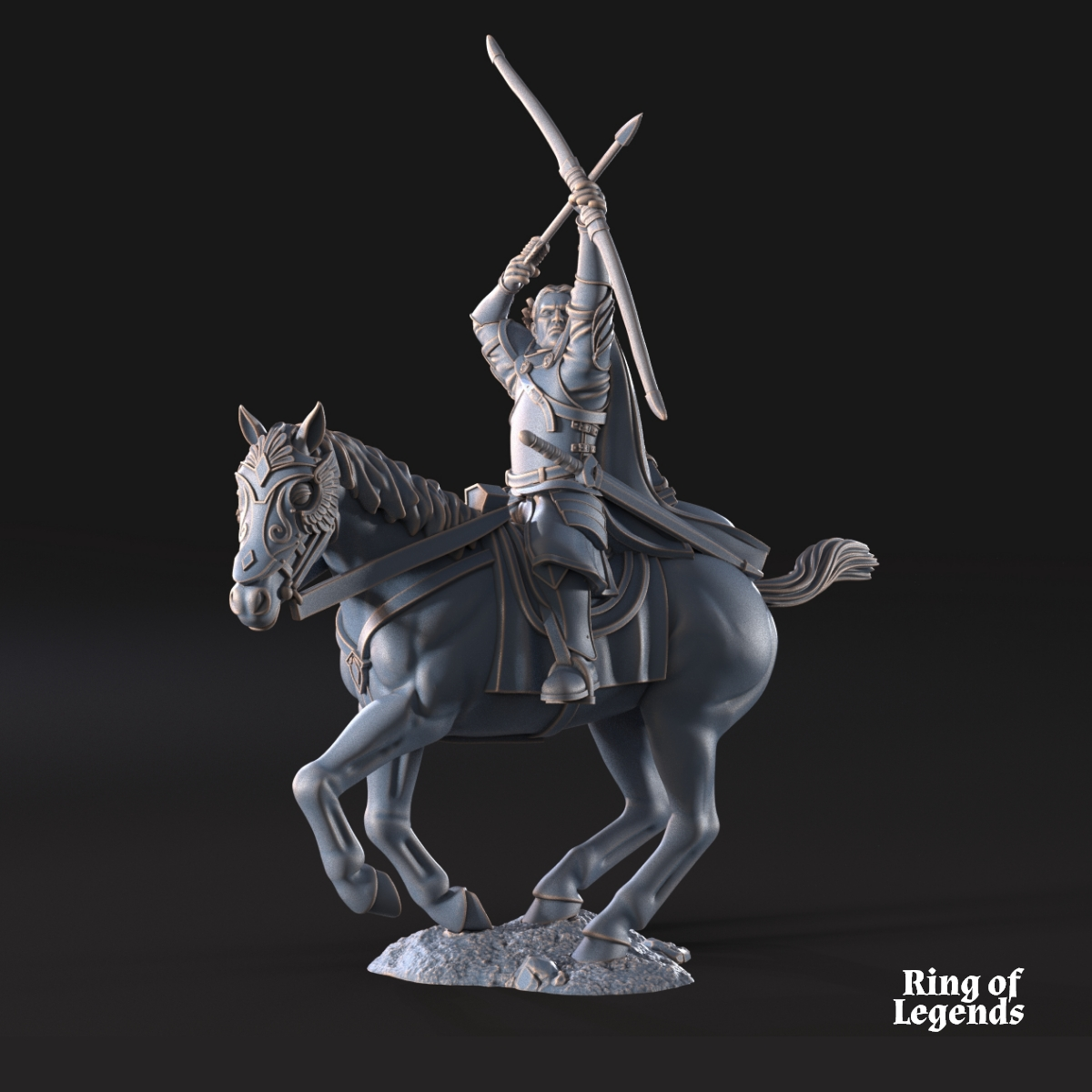 Berf Grey Castle Court Captain mounted and foot