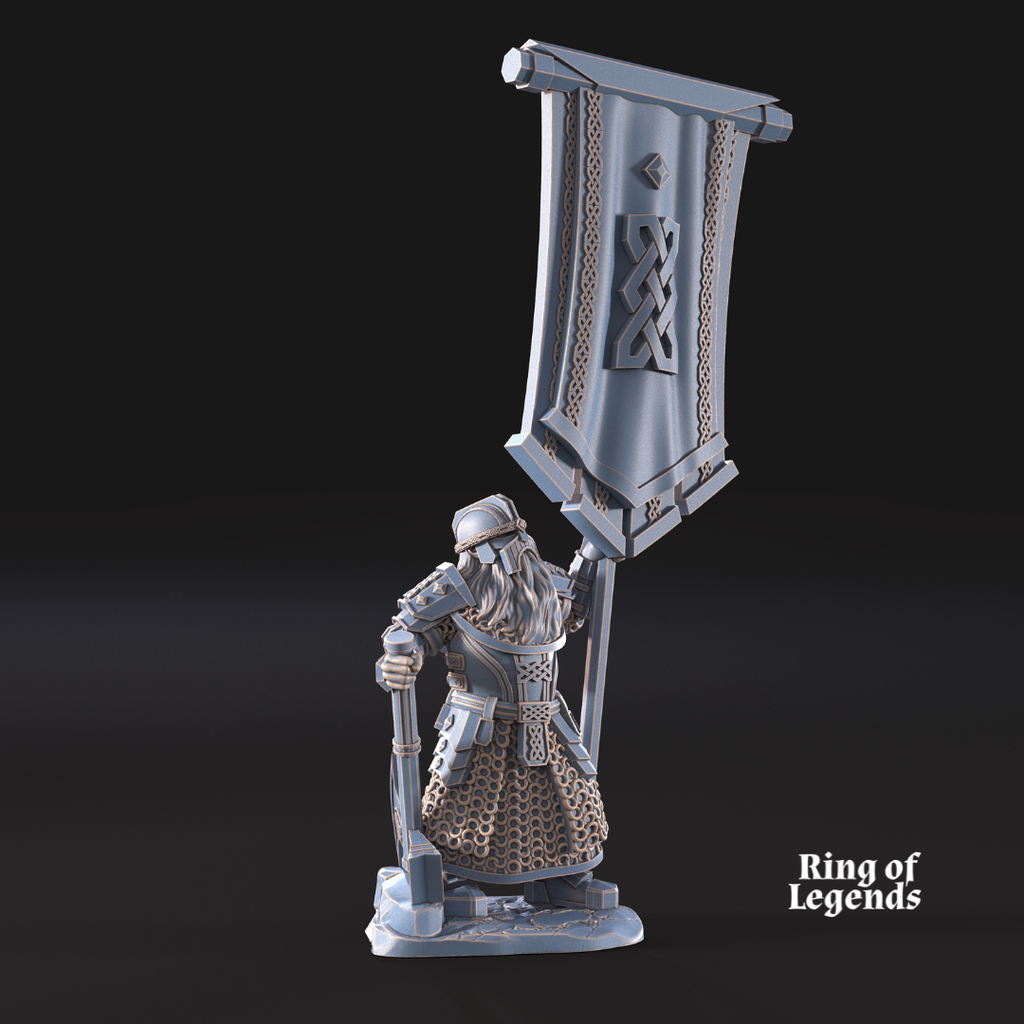 Command group: 1 captain, 1 banner, 1 horn | Kalak Dwarves