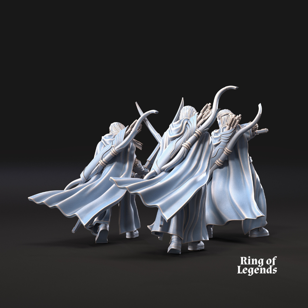 6x Guardianes del bosque con espada - Elfos Galanthir