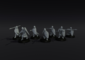 Norman armoured warriors with Spears 1 (presupported)