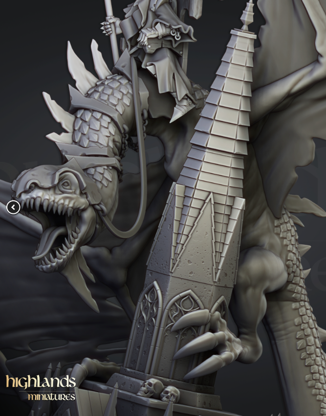 Ezekiel, Lord Necromancer on Flying Monster