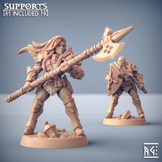 Fighters Guild - Human Lady D (2 Minis)