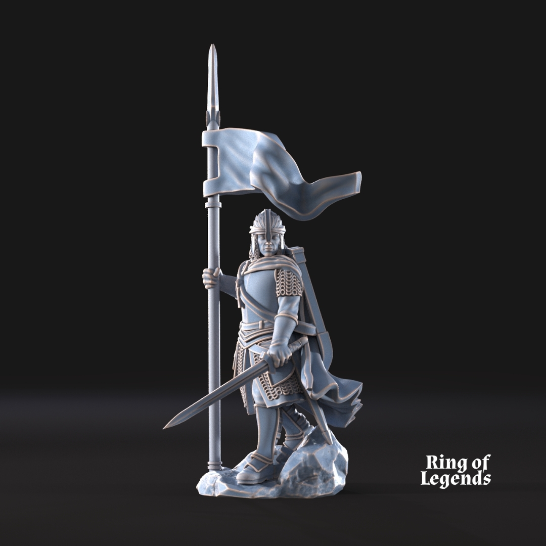 North Humans Command Group (Captain and Standard Bearer)