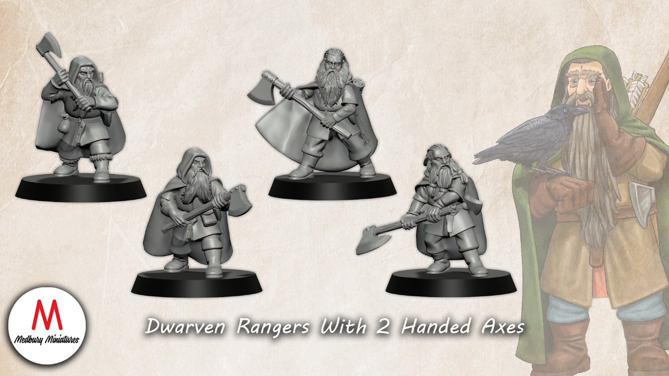 Dwarven Rangers With 2 Handed Axes