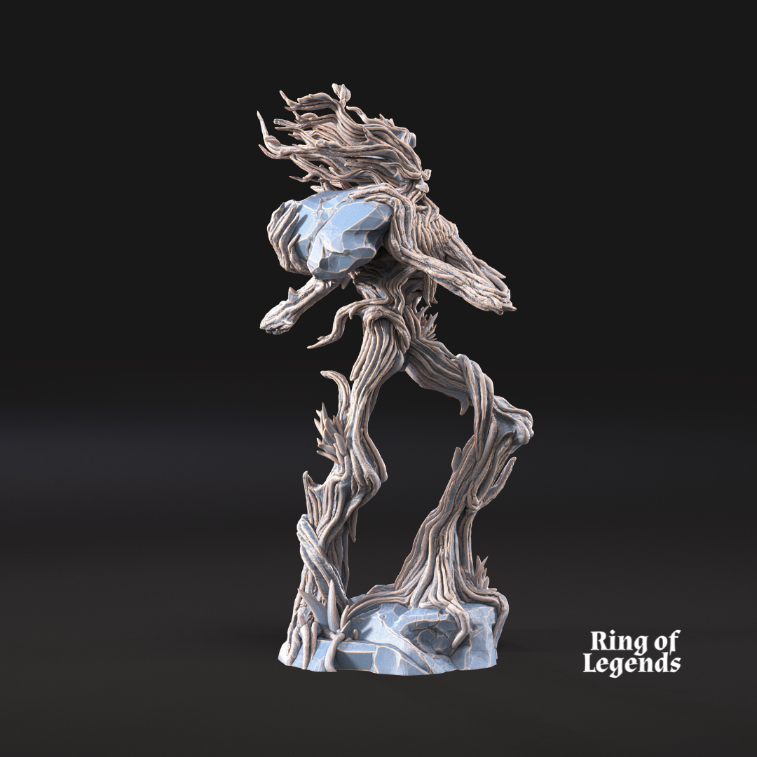 Treewalker throwing rock - Free Forest