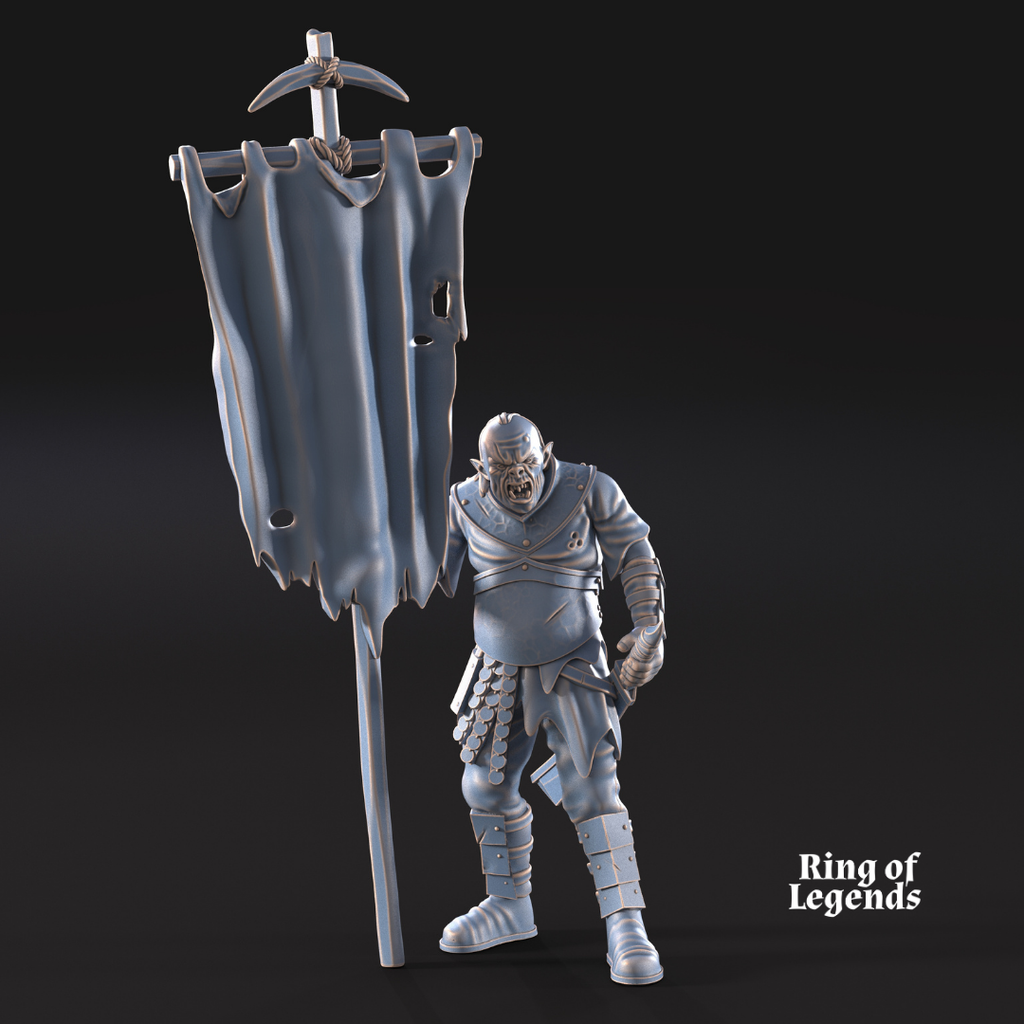 2x Morlok Banners - Ciudad Oscura de Morlok