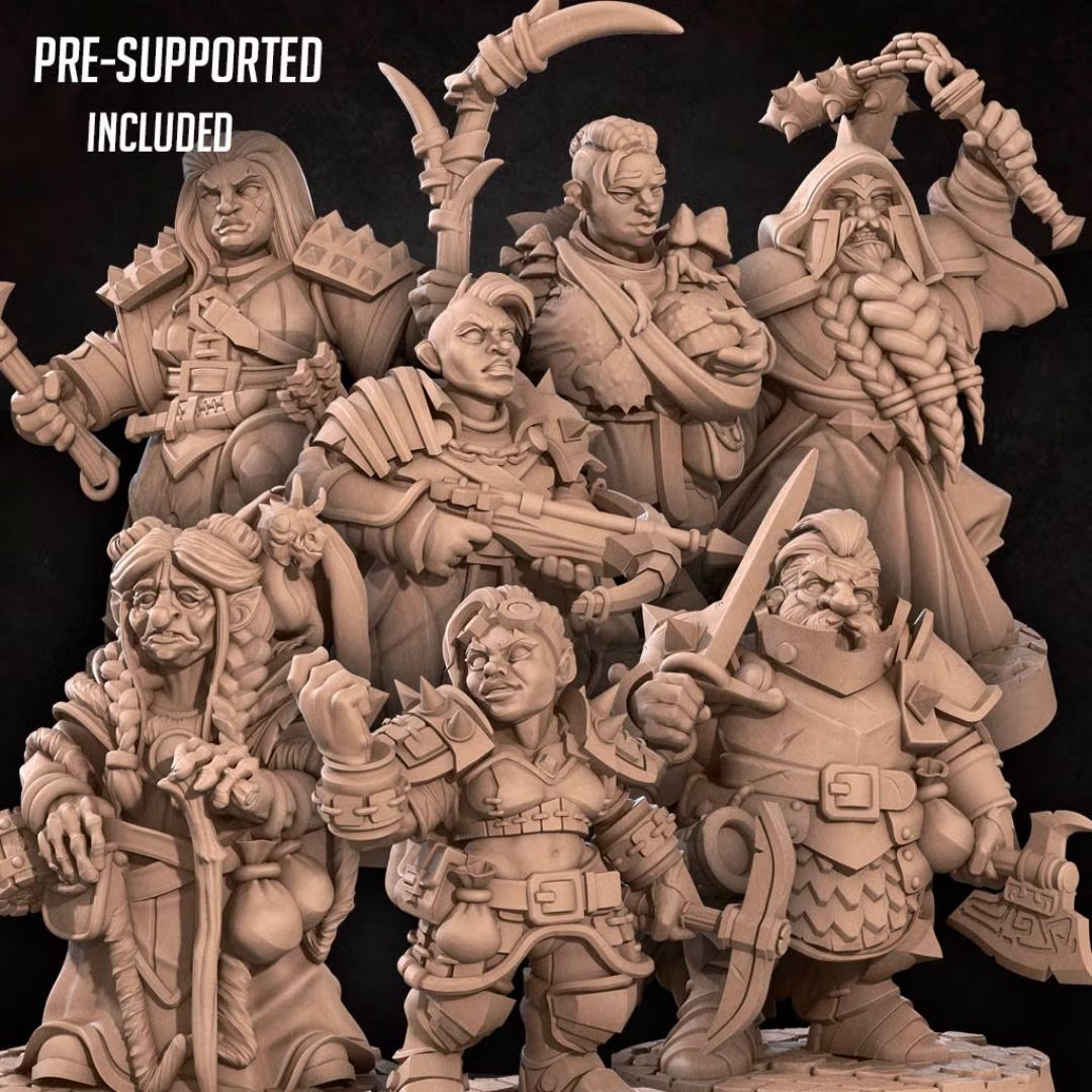Underdark II - Duergar Pack (7 Minis)