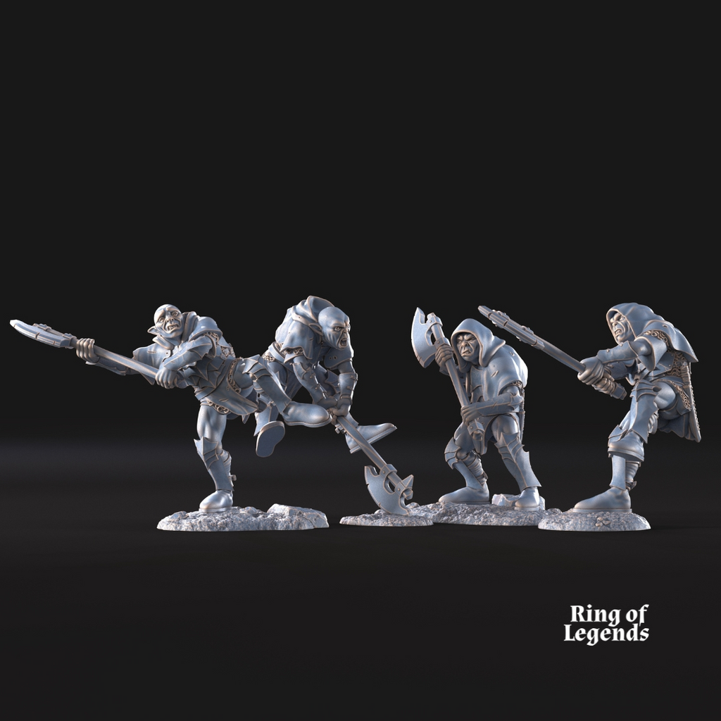 4x Goblins with Axe - Cave Goblins