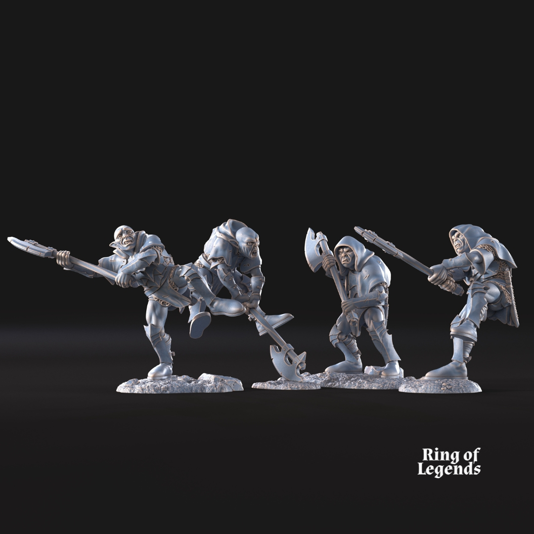 4x Goblins with Axe - Goblins of Cave