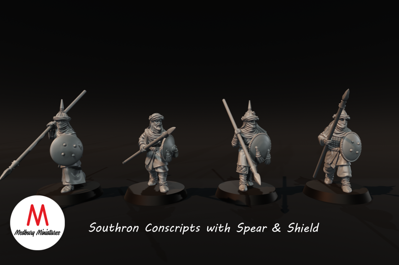 Southron Conscripts With Spear And Shield