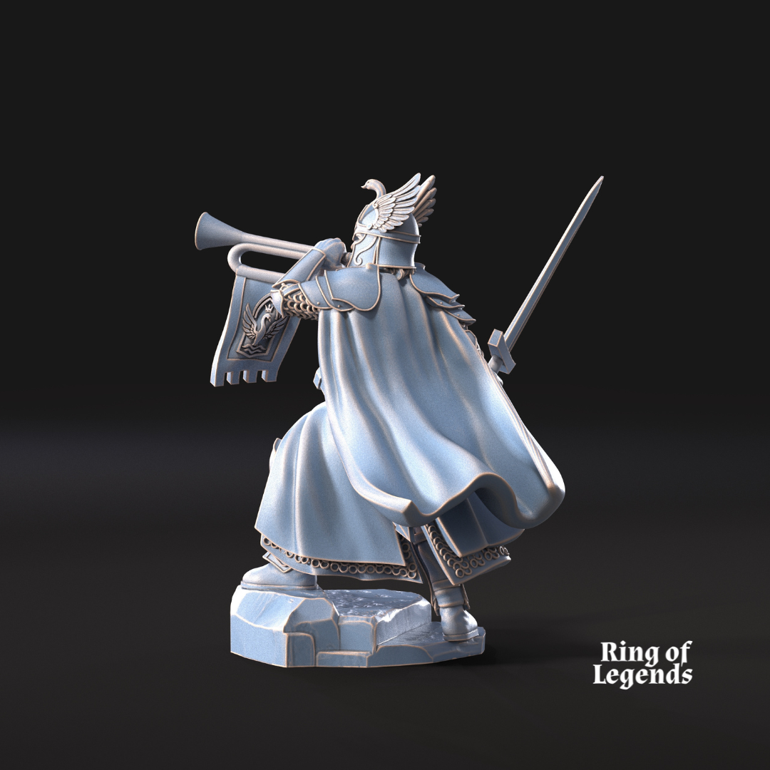 Guerrero Cisne con Trompeta - Cisne Blanco