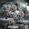 Beastmen II - Gorox Riders (4 Minis)