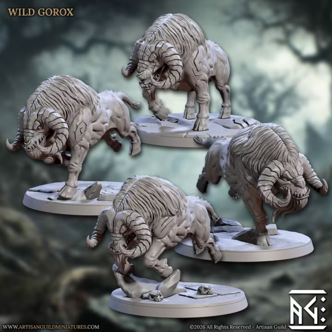 Beastmen II - Wild Gorox (4 Minis)