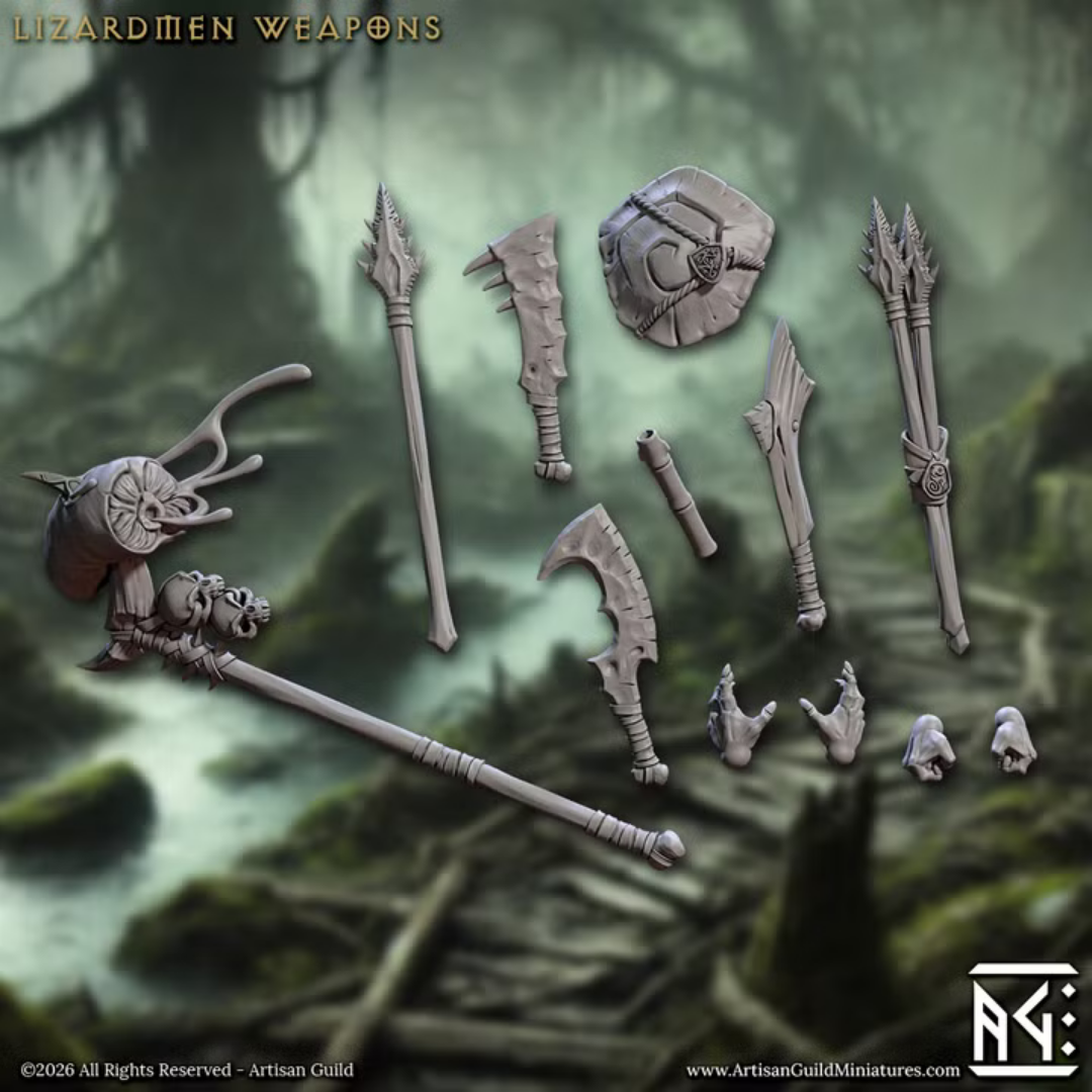 Falgor's Swamp II - Lizardmen Weapons (12 Bits)
