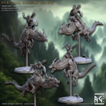 Vanara Monks - Spiritual Dragon Riders (4 Minis)