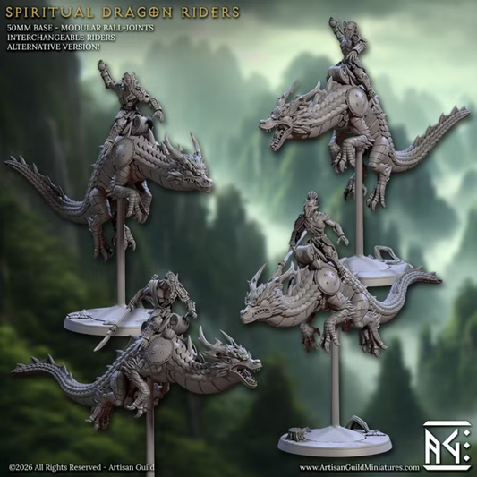 Vanara Monks - Spiritual Dragon Riders Alternate (4 Minis)