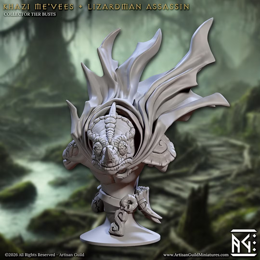 Falgor's Swamp II - Khazi Me'Vees - Lizardman Assassin (Bust)