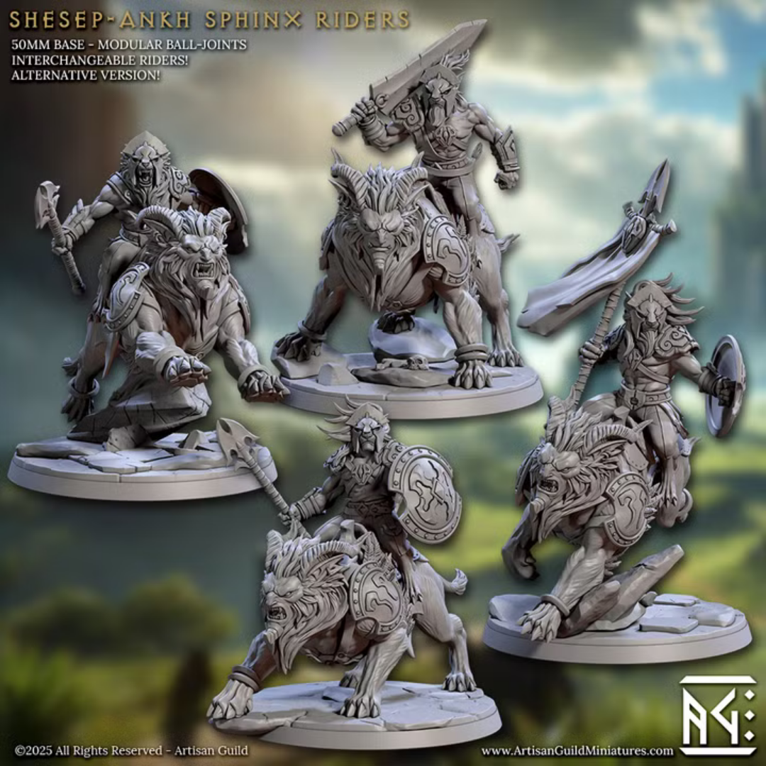 Solarmane Rakshakin - Shesep-Ankh Sphinx Riders (4 Minis)