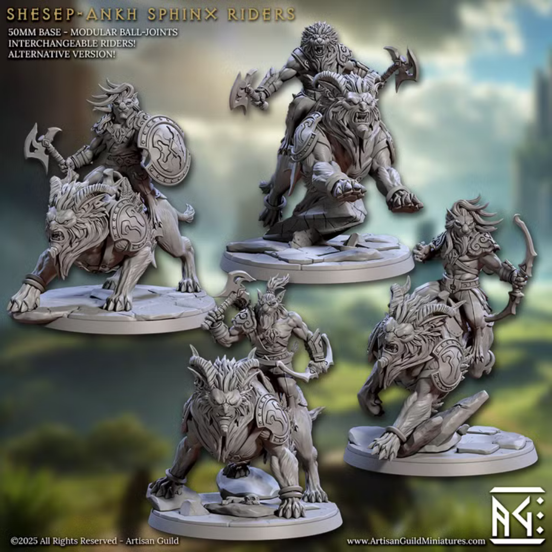 Solarmane Rakshakin - Shesep-Ankh Sphinx Riders Alternate (4 Minis)