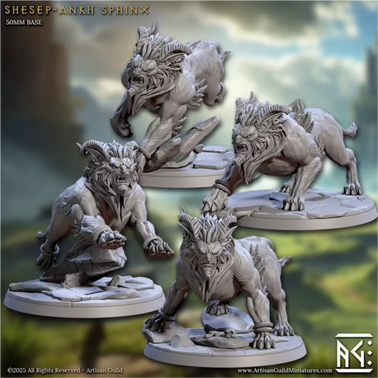 Solarmane Rakshakin - Shesep-Ankh Sphinx (4 Minis)