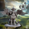 Solarmane Rakshakin - Ankhara - Divine Alabaster Sphinx