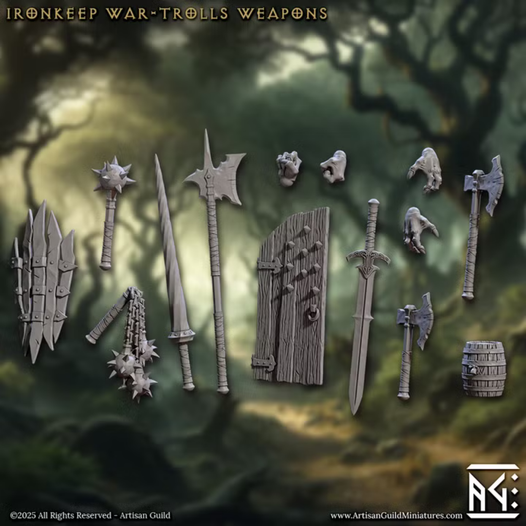 Ironkeep War-Trolls - Weapons (14 Bits)