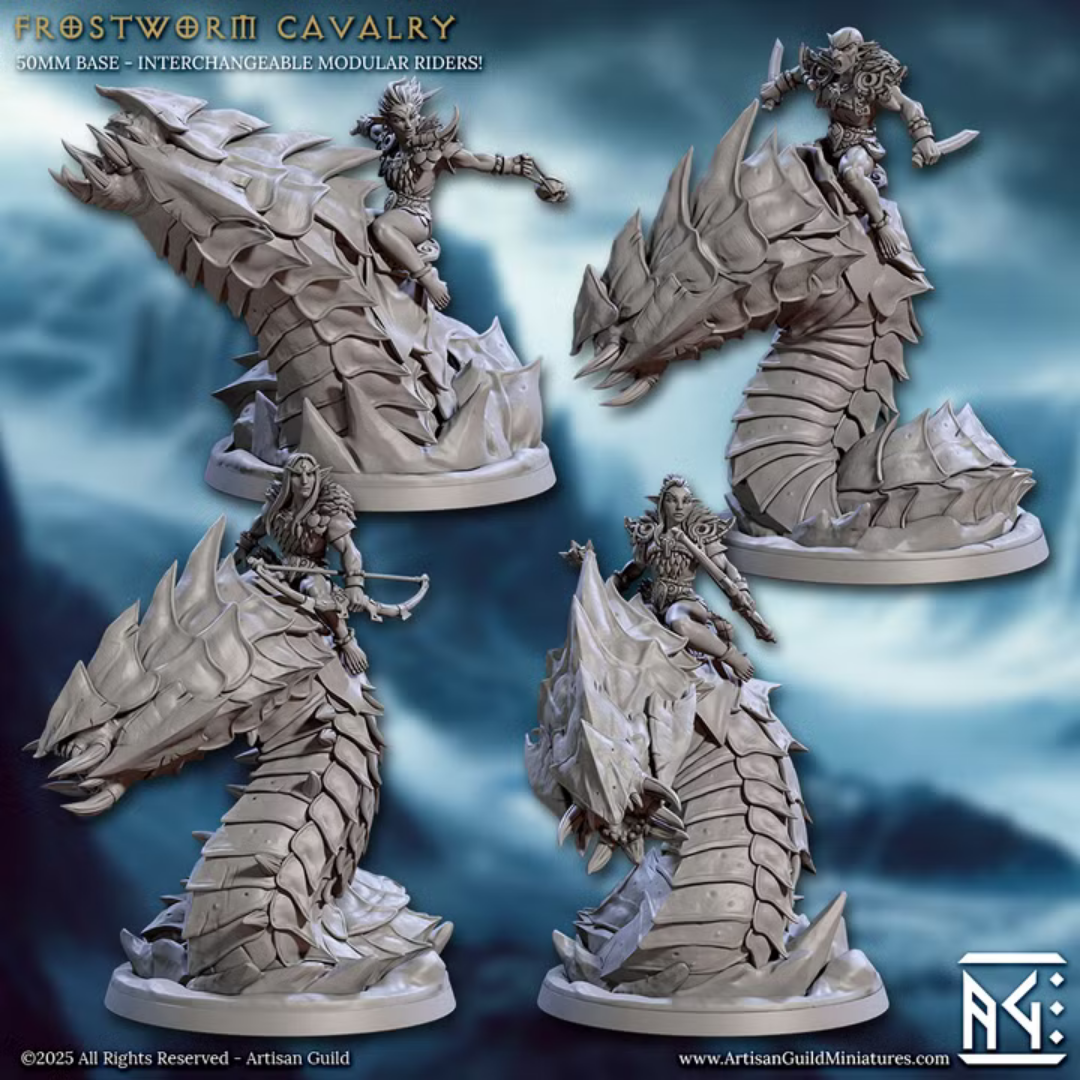 Skutagaard - Frostworm Cavalry (4 Minis)