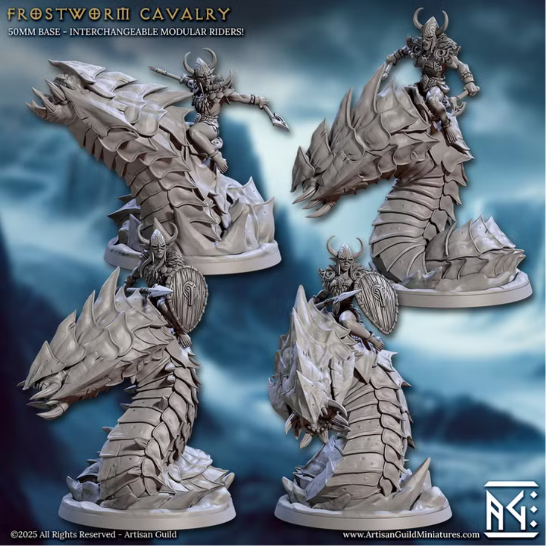 Skutagaard - Frostworm Cavalry Alternate (4 Minis)