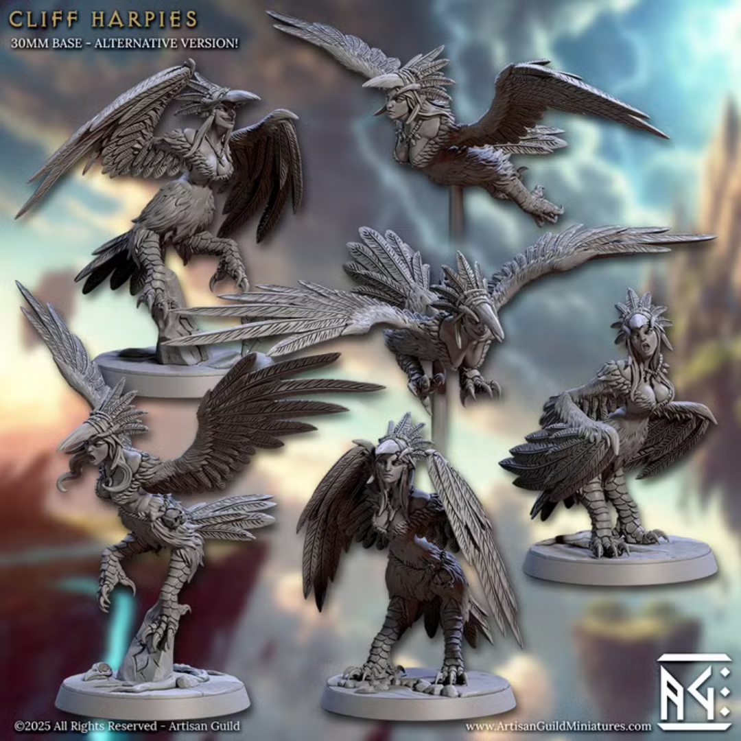 Temple of Zephyra - Cliff Harpies (6 Minis)