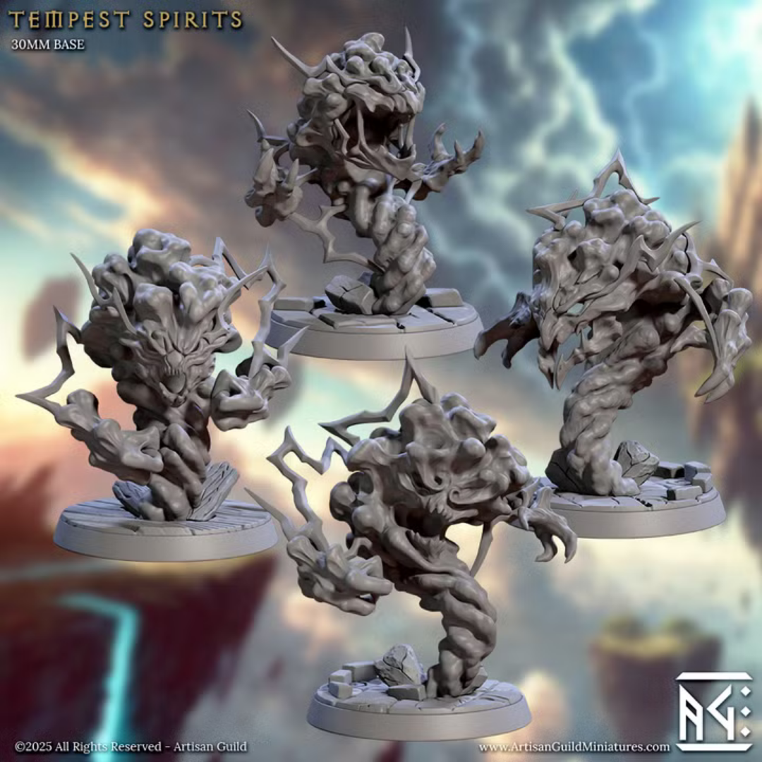 Temple of Zephyra - Tempest Spirits (4 Minis)