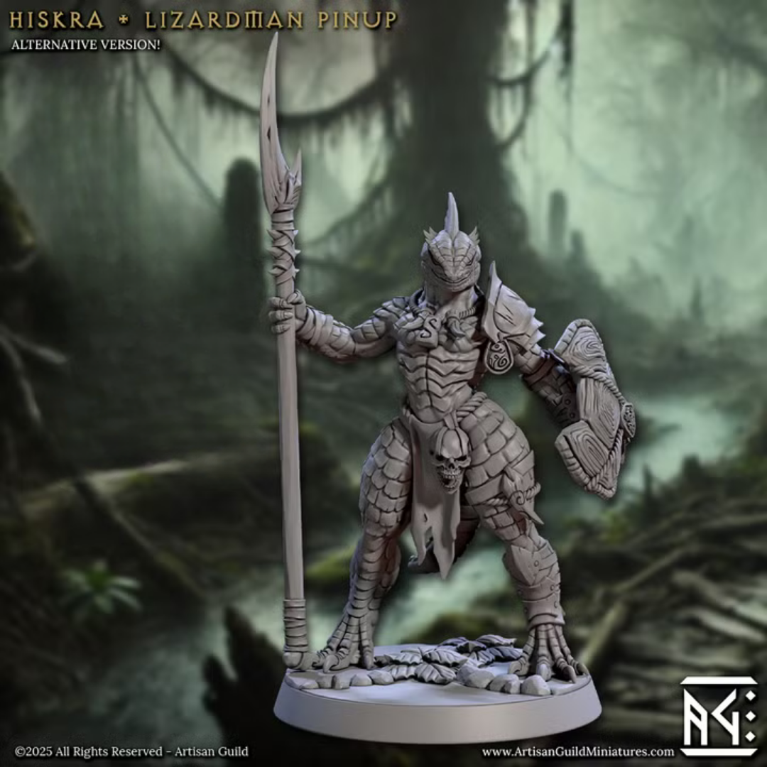 Falgor's Swamp - Hiskra - Lizardman Pinup