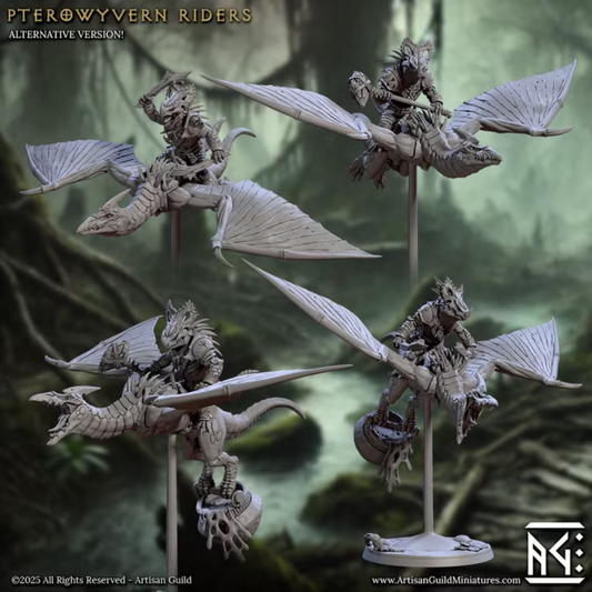 Falgor's Swamp - Pterowyvern Riders Alternate (4 Minis)