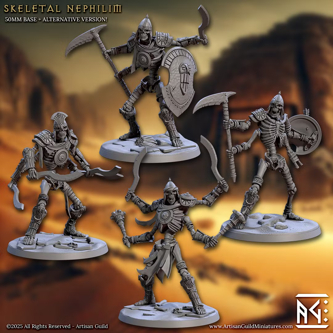 Skeletons of Denmora - Skeletal Nephilim (4 Minis)