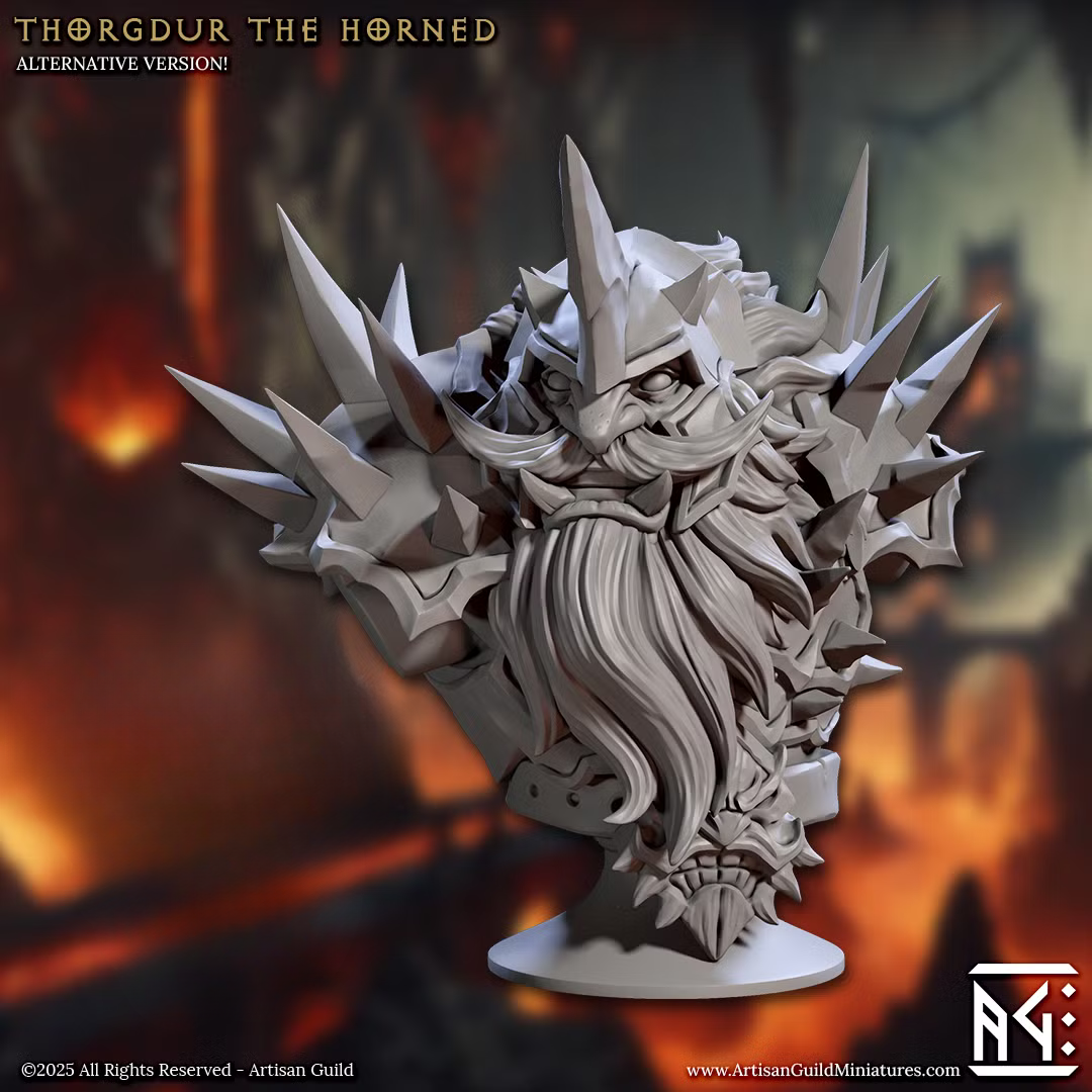Magmaforged Dwarves - Thorgdur the Horned (Bust)