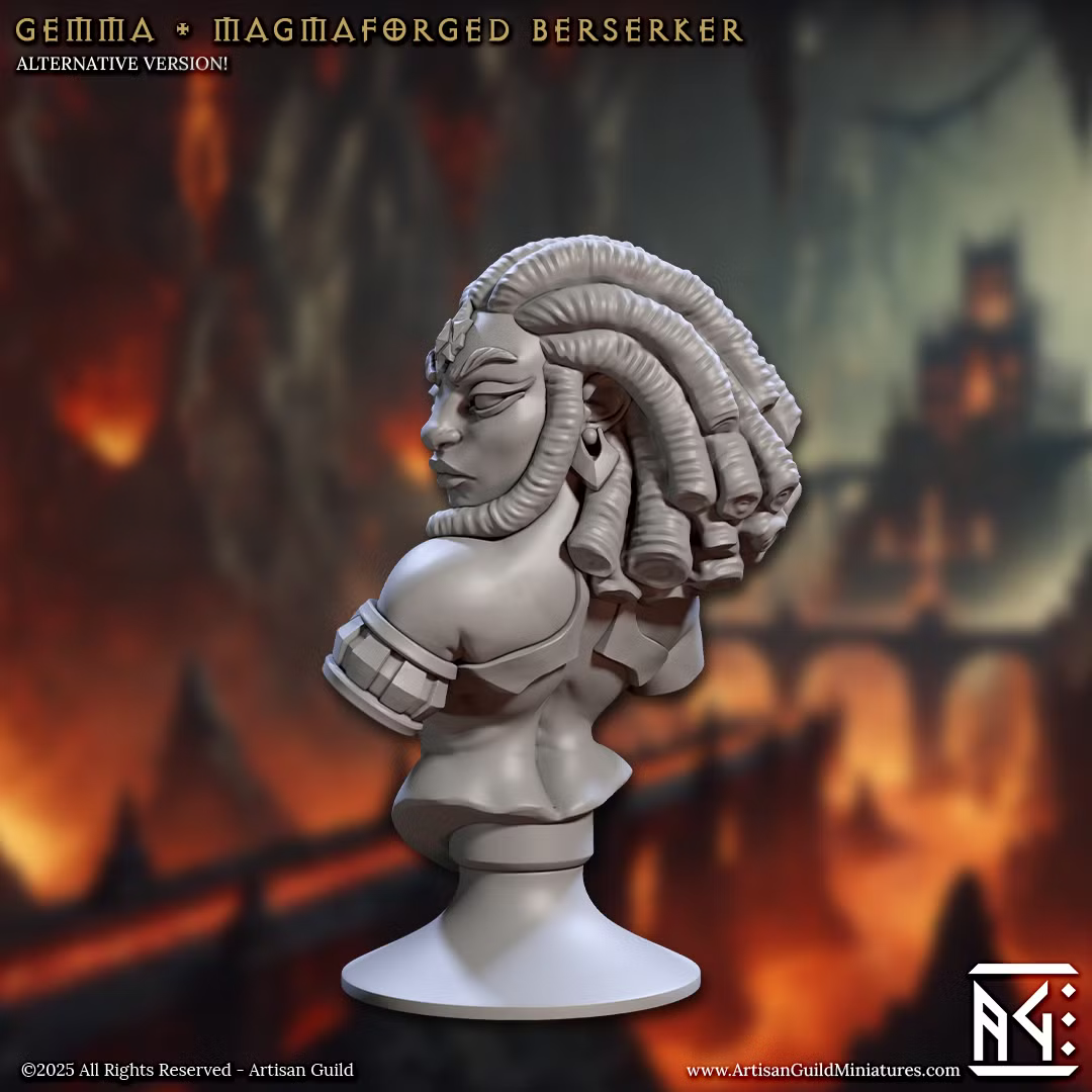 Magmaforged Dwarves - Gemma - Magmaforged Berserker (Bust)