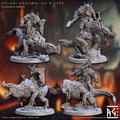 Magmaforged Dwarves - Delani Dragonling Riders Alternate (4 Minis)