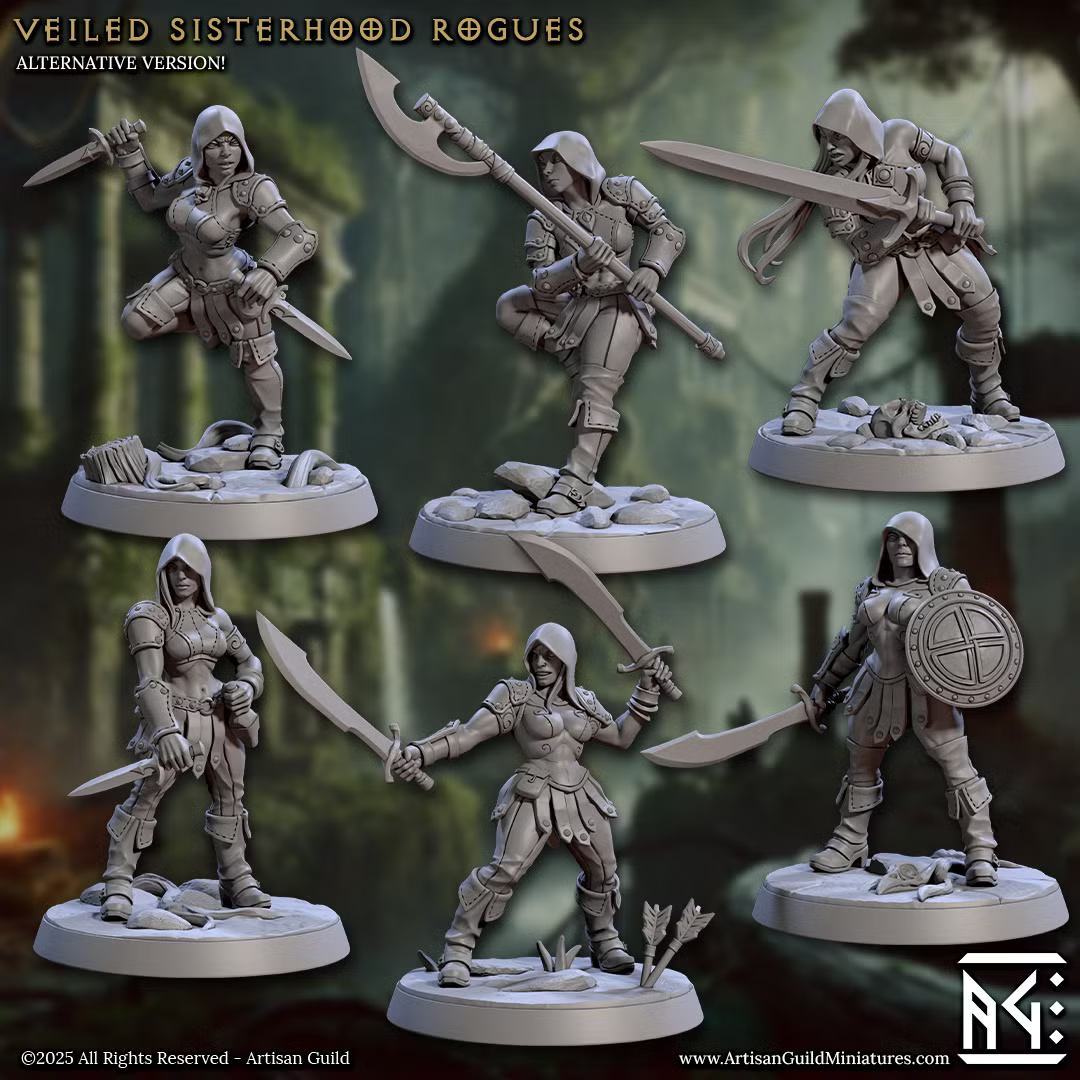 Veiled Sisterhood Rogues Alternate (6 Minis)