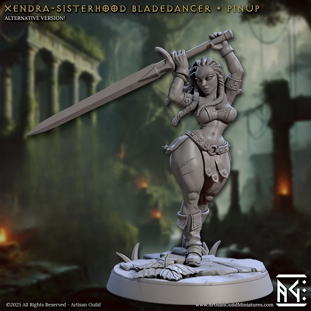 Veiled Sisterhood - Xendra - Sisterhood Bladedancer Pinup