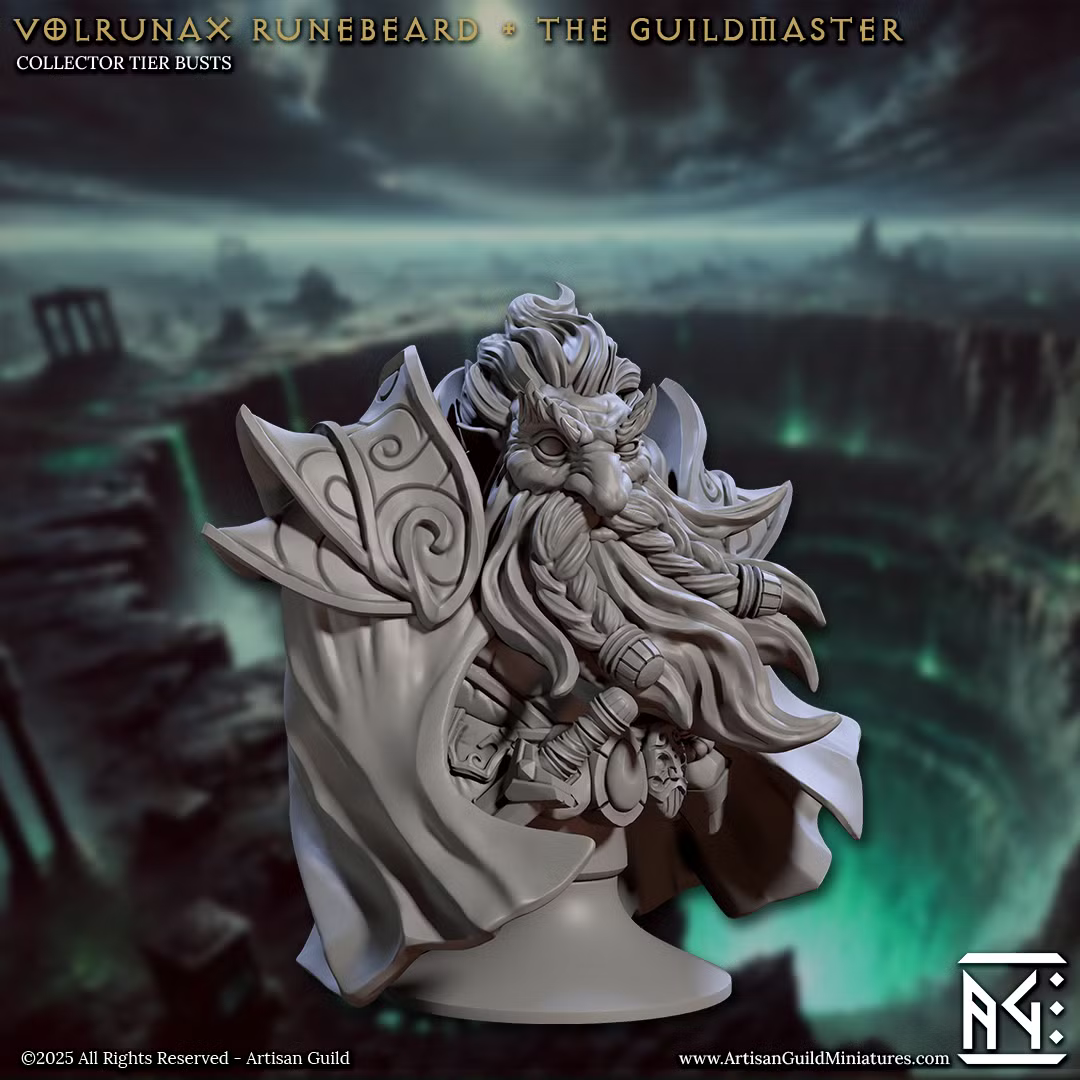 Hive of the All-Seeing - Volrunax Runebeard - The Guildmaster (Bust)