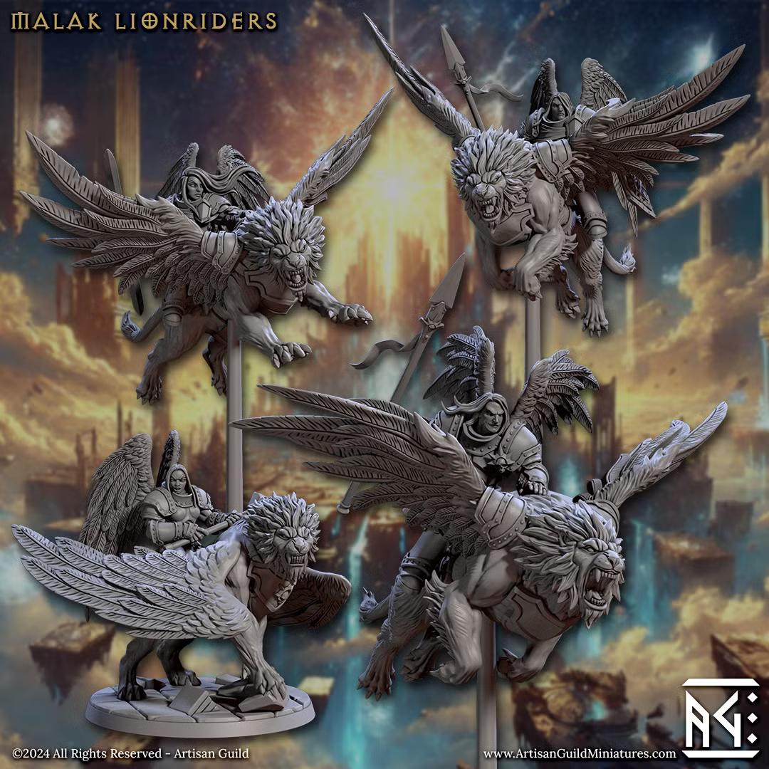 Malakim - Malak Lionriders Alternate (4 Minis)
