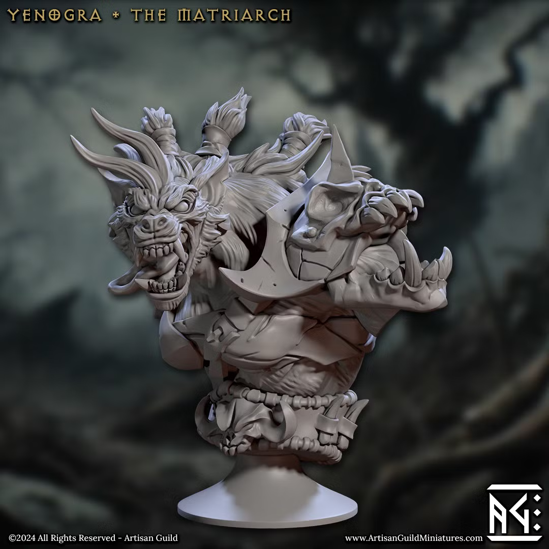 Beastmen - Yenogra - the Matriarch (Bust)