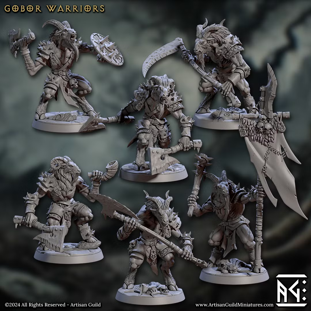 Beastmen - Gobor Warriors (6 Minis)