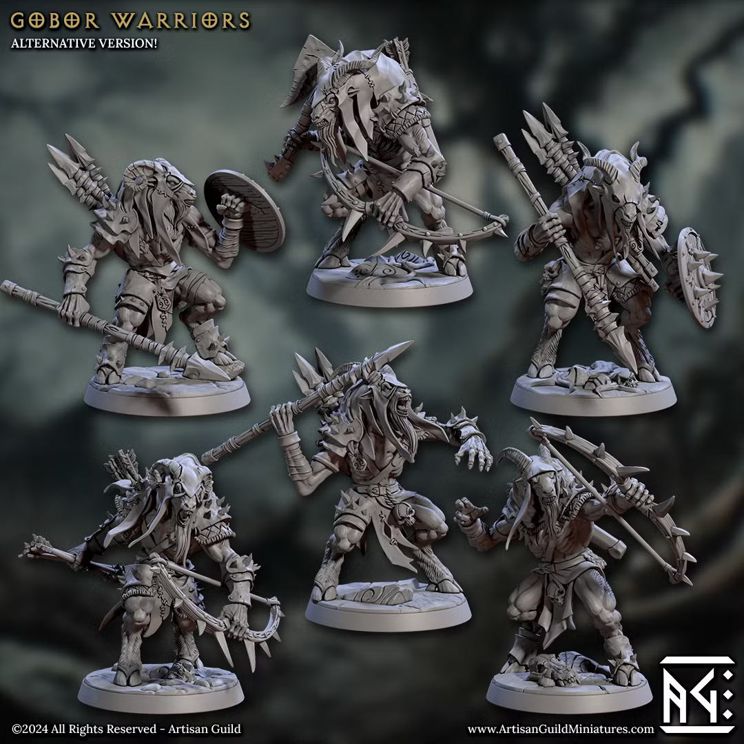 Beastmen - Gobor Warriors Alternate (6 Minis)