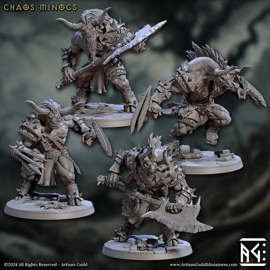 Beastmen - Chaos Minocs (4 Minis)