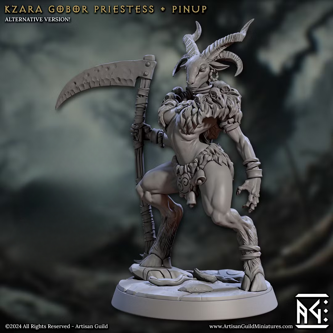 Beastmen - Kzara Gobor Priestess Pinup