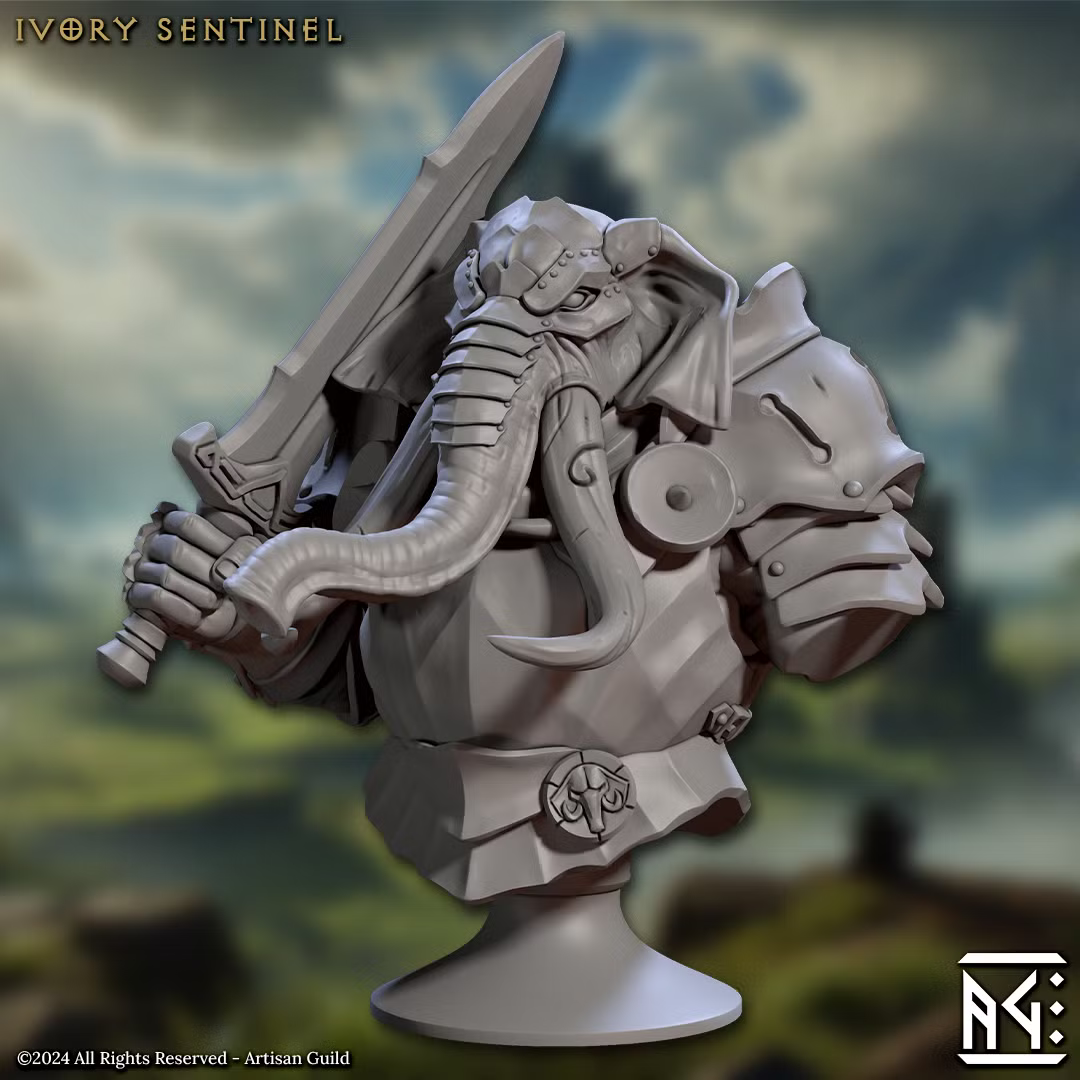 Elephorim Ivory Sentinel (Bust)
